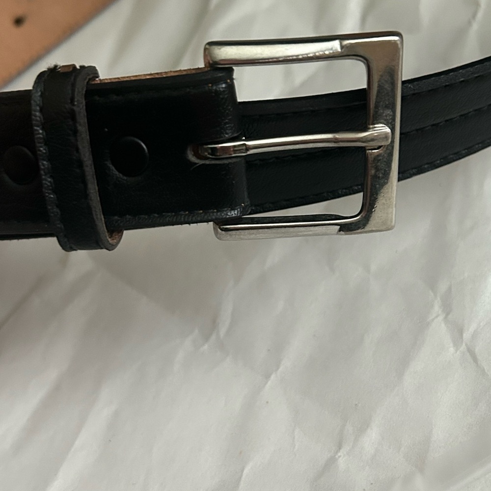 Men's Black Leather Belt